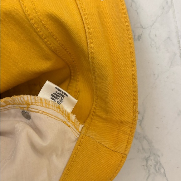 St Johns Jeans Pants Bay Size 10 Skinny Leg Mustard Yellow Denim High Waist - Picture 6 of 6